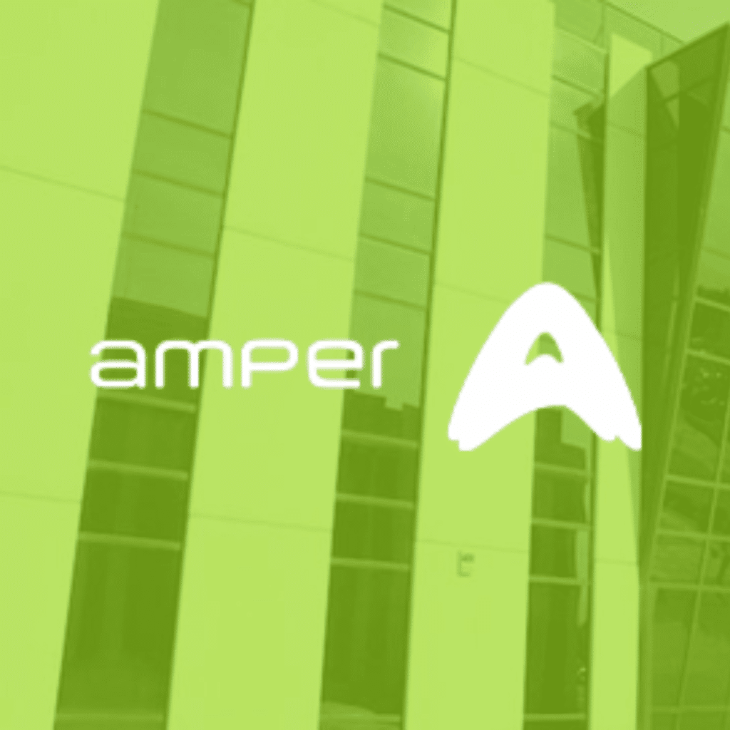 Logo corporativo de Amper