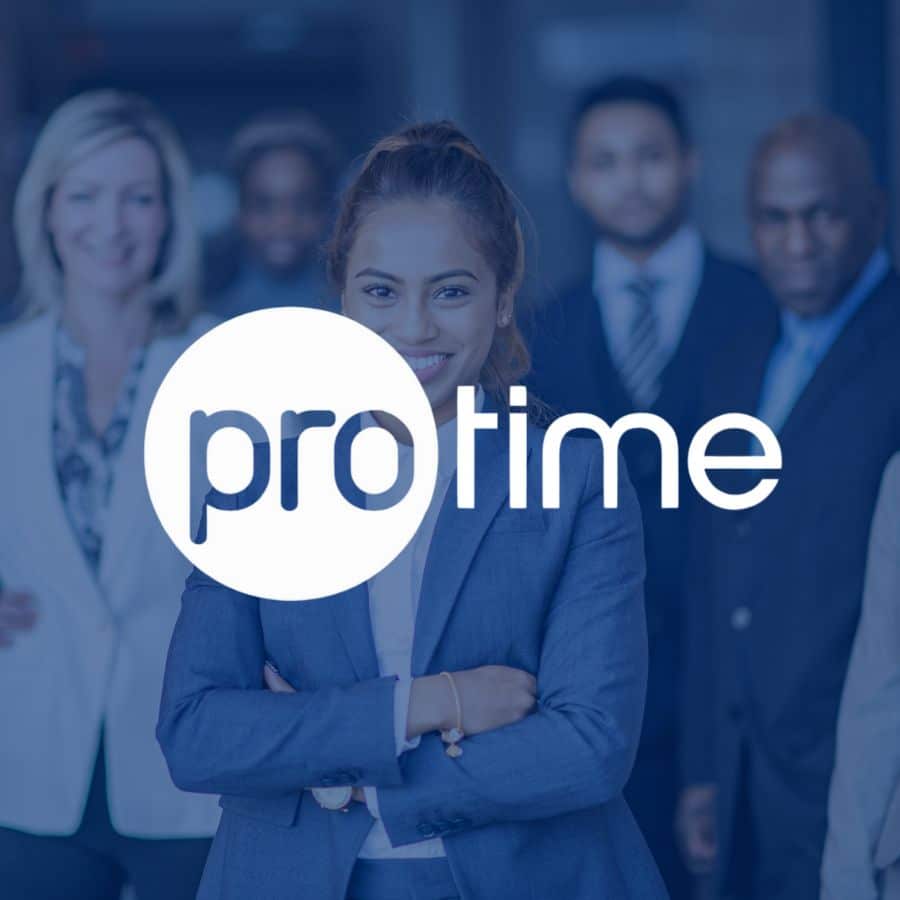 logo corporativo protime nuevo proyecto prensa gestión del tiempo